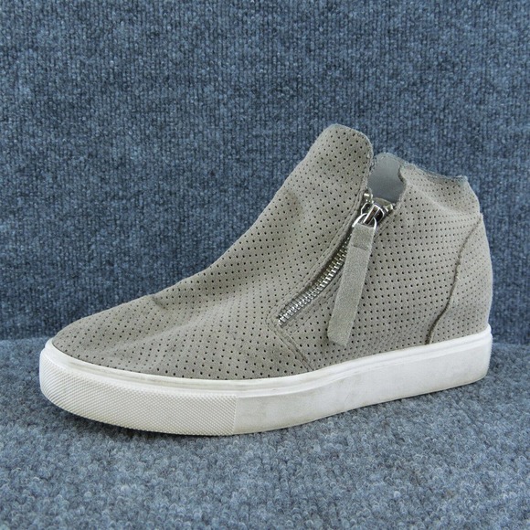 Steve Madden Caliber Women Bootie Gray Leather Zip Size 8 Medium - Picture 1 of 8